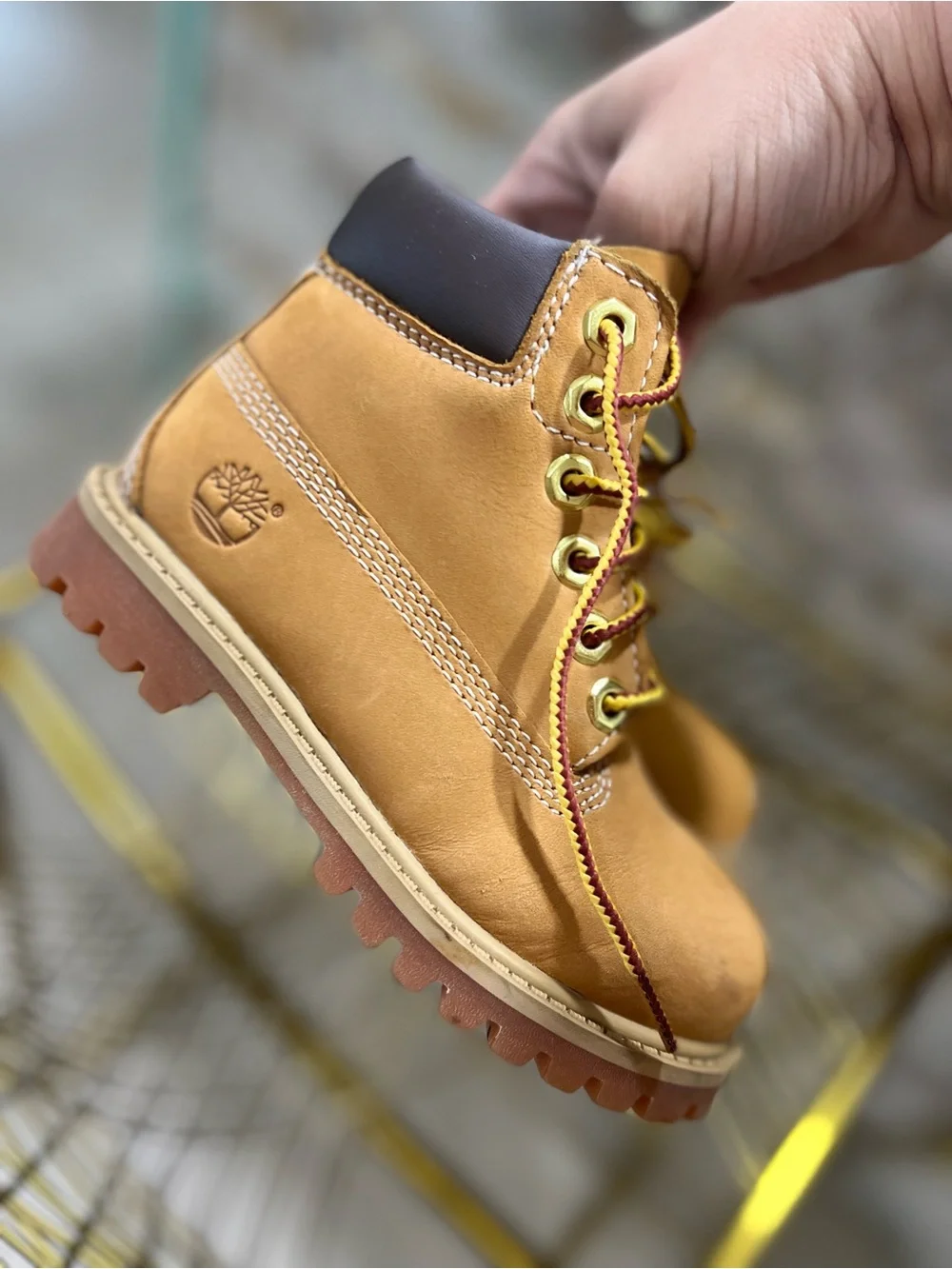 Timberland Kids Wheat/Tan Lace-Up Hiking Boot